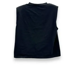 J. Crew Black Sleeveless Padded Shoulder Muscle Tee Shirt Sz‎ S thumbnail 2
