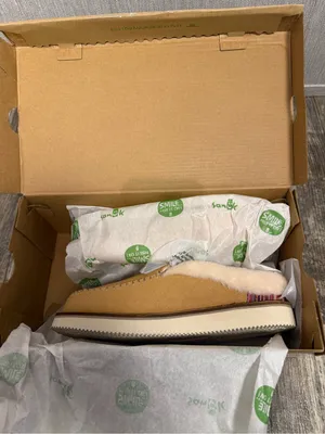 Sanuk Women's Tan Canvas Shearling-Lined Mules Size 6 thumbnail 16