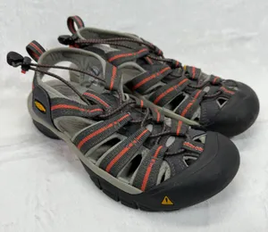 Keen Waterproof Water Newport Hiking Sandals Shoes Gray Orange Accent Size‎ 8 thumbnail 1