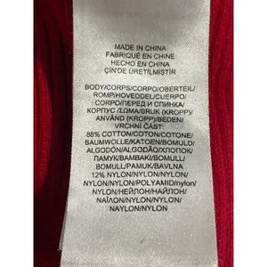 Lauren Ralph Lauren Ribbed Sweater Red Boat Neck Button Shoulder Women's Large thumbnail 8