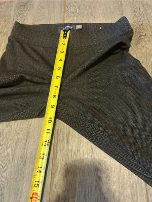 Old Navy black stevie skinny pants - size xs herringbone pattern thumbnail 4
