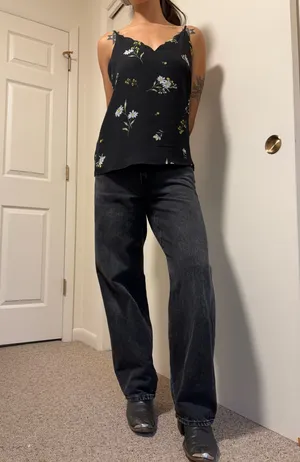 Socialite Black Floral Cami thumbnail 2