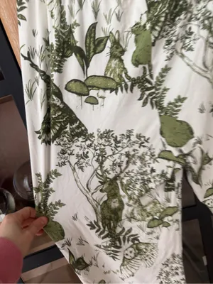 The Cat’s Pajamas Woodside Pima Knit Capri pants modal deer toile owl forest thumbnail 11