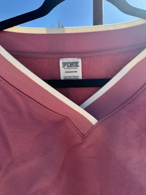 Victoria's Secret PINK V-Neck Cropped Sweatshirt thumbnail 2