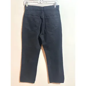Zara Straight Leg Jeans Womens‎ 4 Black Excellent High Waisted Cotton Denim thumbnail 2