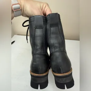 Free People X Jeffrey Campbell Lucca Lace Up Stompy Lugg Sole Boots Sz 6 thumbnail 9