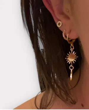 Boutique Sun And Moon Drop Earrings thumbnail 2