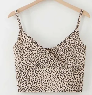 SheIn Leopard Print Surplice Cami Top thumbnail 1