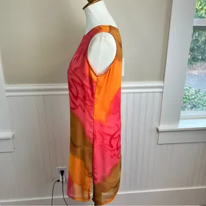 More by Lata Abstract Floral Print Sleeveless Shift Dress Size M thumbnail 6