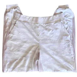 EUC Athleta Brooklyn Lined Camo Jogger Pants Shasta Purple Size 14 Tall thumbnail 6