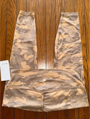 Lululemon Align High Rise 28” Heritage Camo Beige Multi Size 20 NWT thumbnail 2
