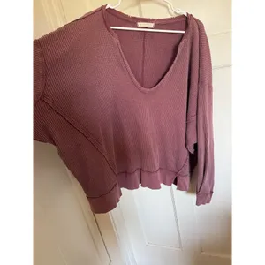 Free People purple‎ Buttercup oversized thermal size medium thumbnail 5