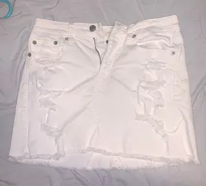 American Eagle Distressed Jean skirt thumbnail 1