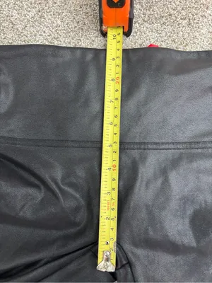 Spanx Women’s Faux Leather Leggings Metallic Black Medium Shapewear thumbnail 10
