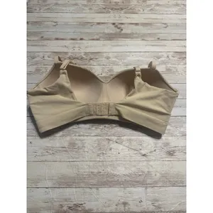 Truekind Wireless Bra Size Large Beige Neutral T-Shirt Padded Seamless Comfort thumbnail 3