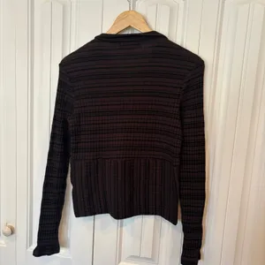 Gilded Intent Brown And Black Stripe Top Size‎ Large thumbnail 2