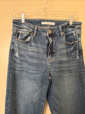 Banana Republic Dark Blue Wide-Leg Jeans thumbnail 2