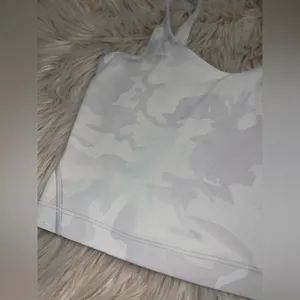 Lululemon Align Tank Top Size 0 White Camo – Flaw (Blue Stain) thumbnail 3