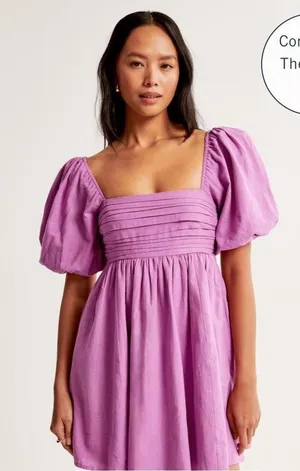 Boutique Purple Ruffle Dress thumbnail 1