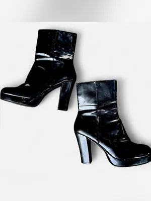 Y2K Bongo Platform Black High-Heel Boots thumbnail 3
