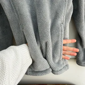Patagonia‎ Re-Tool Snap-T Fleece Pullover Gray Coral Pink Polartec Womens Large thumbnail 8