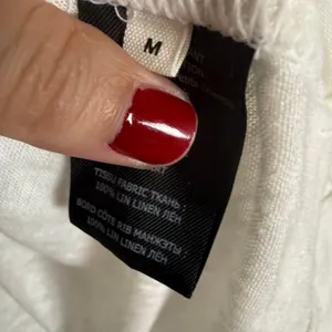Isabel Marant White 100% Linen Graphic Logo Long Sleeve Knit Shirt Size Medium thumbnail 5