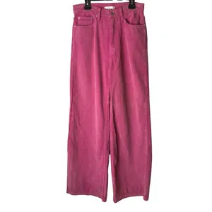 BDG High And Wide Corduroy Pants Women 26 Pink Wide Leg High Rise Streetwear Y2K thumbnail 2