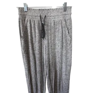 Aerie Gray Heathered Jogger Pants Soft Lounge Drawstring Waist Size‎ Small thumbnail 7