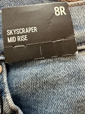 Express “Skyscraper” Mid Rise Light Wash Women's Jeans- New with Tags- 8 Regular thumbnail 10