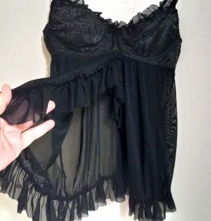 Dreamgirl M Sexy Underwire Black Negligee Lingerie thumbnail 1