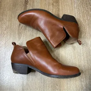 Lucky Brand‎ Bollo Brown Leather Booties 7.5 thumbnail 3