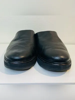 Vince Women’s Graham Slip on Mules Leather Black Clog Size 9 thumbnail 5