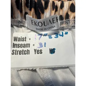 Ekouaer Women's 2XL‎ Leopard Print Pajama Set Top and Wide Leg Pants Loungewear thumbnail 3