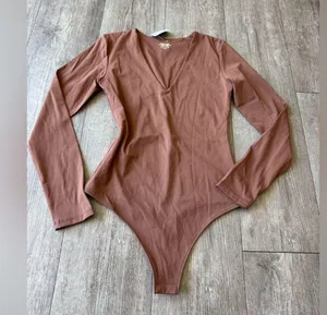 Amazon Brown Long Sleeve Bodysuit thumbnail 2