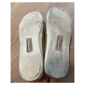 Sperry Top Sider Gold Glitter Suede Leather Boat Shoes Loafers 6.5 thumbnail 6
