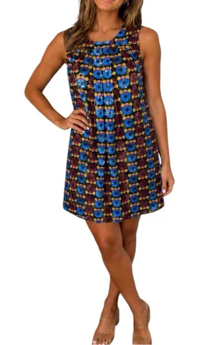 Anna Sui x Target Large Multicolor Floral Metallic Circle Print Sleeveless Dress thumbnail 1
