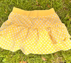 Basic Editions Yellow Polka Dot Skirt For Girls thumbnail 1