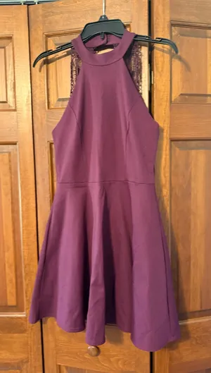 Lulus Dress Wine Red Mini thumbnail 1