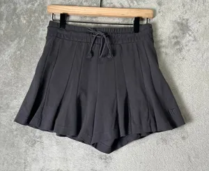 UGG Women's Phaedra Short Gray Elastic Drawstring Flounce Ruffle Lounge XS thumbnail 1