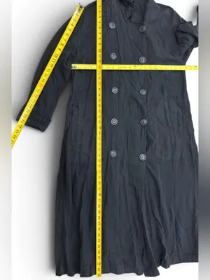 Free People Sweet Melody Trench Coat Black Lightweight Slouchy Linen Blend S-M thumbnail 16