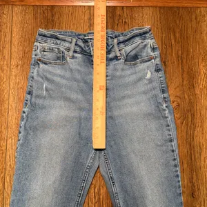 Old Navy Higher High-Rise Flare Jeans Medium Wash Mary Kate Size 8 western boho thumbnail 6