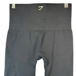 Gymshark Vital Seamless‎ Leggings High Waisted Black Athletic Gym XS/S READ thumbnail 7