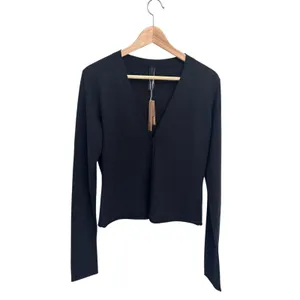 New Skims Featherweight Cashmere Cardigan Onyx Large New with tags thumbnail 5