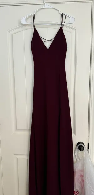Windsor Maroon Long Dress thumbnail 4