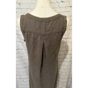 Prana Dress Womens Small Brown Mini Sleeveless Button Pocket Boho Travel thumbnail 5