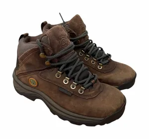 Timberland Brown Leather Hiking Boots Sz 6 thumbnail 1