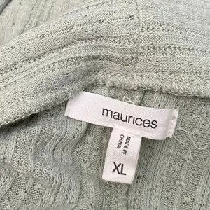Maurices Cardigan Size XL Pastel Green Sweater Lagenlook Artsy Longline Pockets thumbnail 6