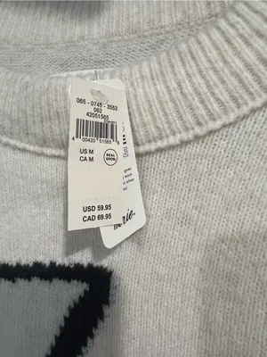 aerie Cream Sweater with Black Star Accents thumbnail 4