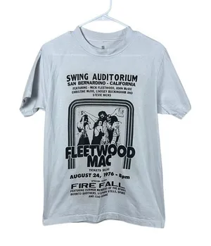 Fleetwood Mac White Band Concert Tee size S thumbnail 1