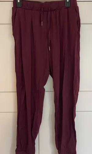 Men's Burgundy Pants Red Size M thumbnail 1